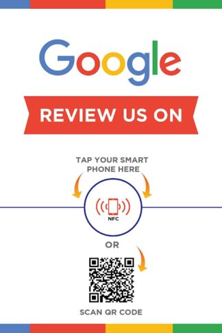 Review Us On | Subscribe to with NFC and QR Code